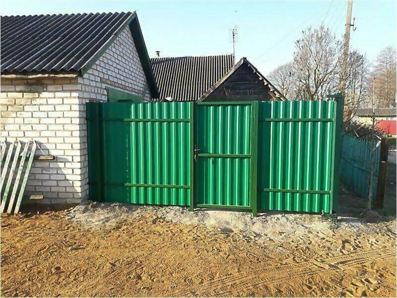 Забор, ворота, калитка из зеленого профлиста 150м фото 1 в Новороссийске