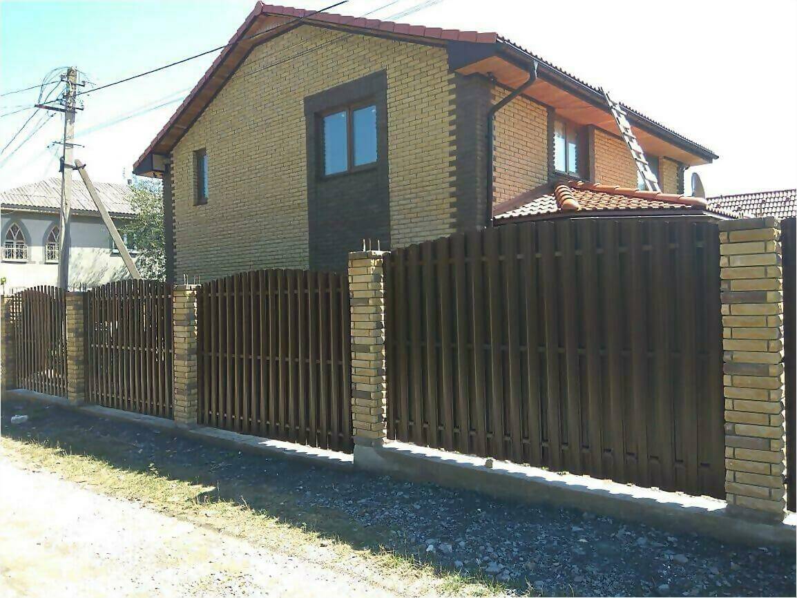 забор из штакетника 110м фото6 в Новороссийске