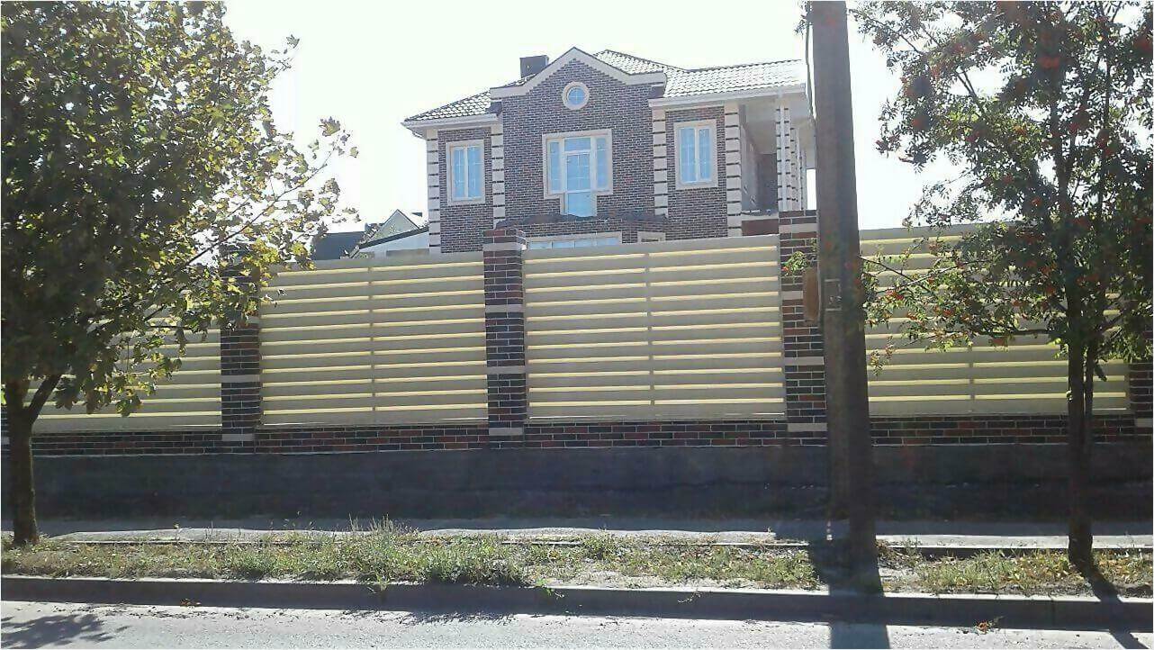 Забор из штакетника 115м фото2 в Новороссийске