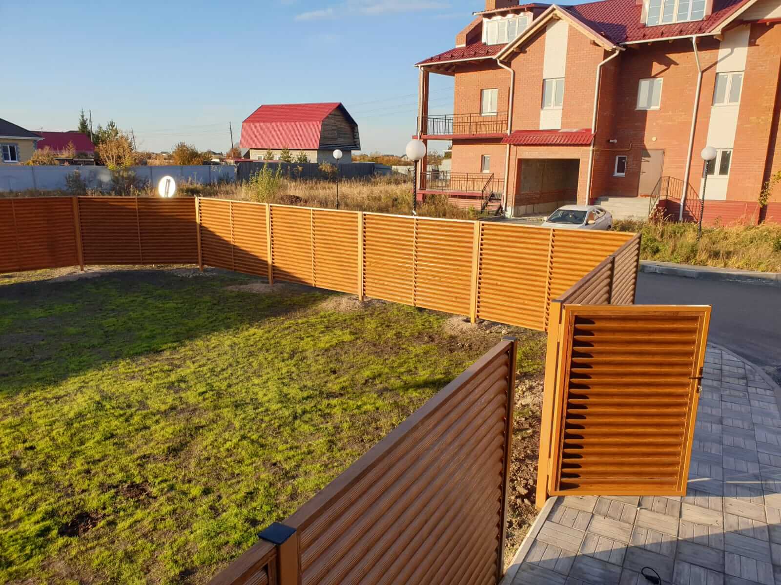 Забор-жалюзи 90м Орех фото10 в Новороссийске