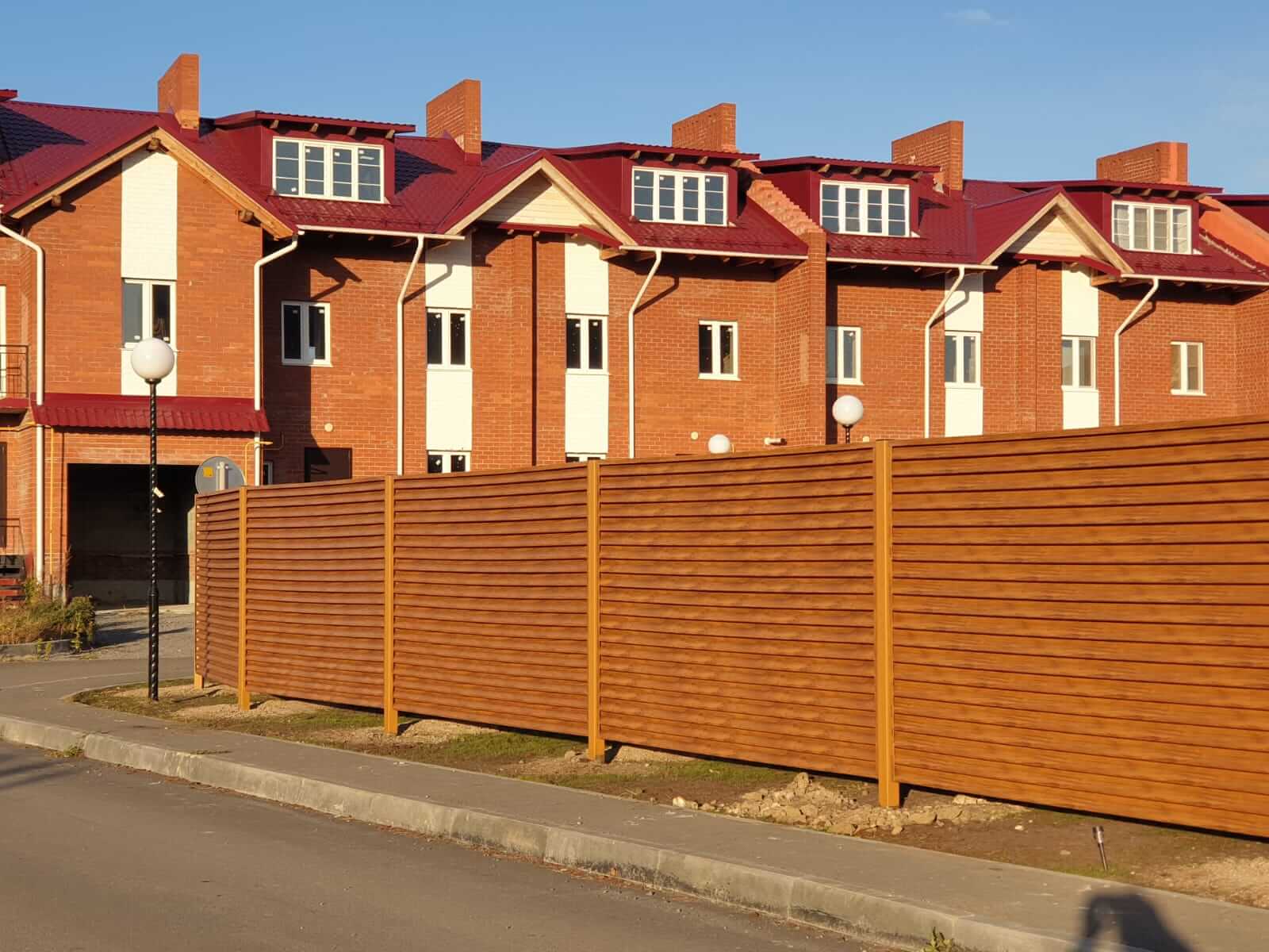 Забор-жалюзи 90м Орех фото1 в Новороссийске