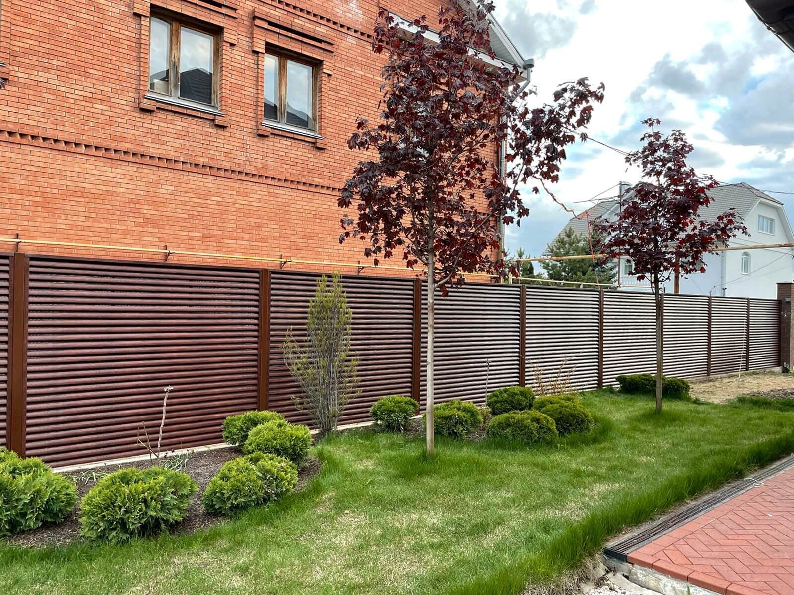 Забор-жалюзи SteelArt Античный дуб 2-х сторонний фото10 в Новороссийске