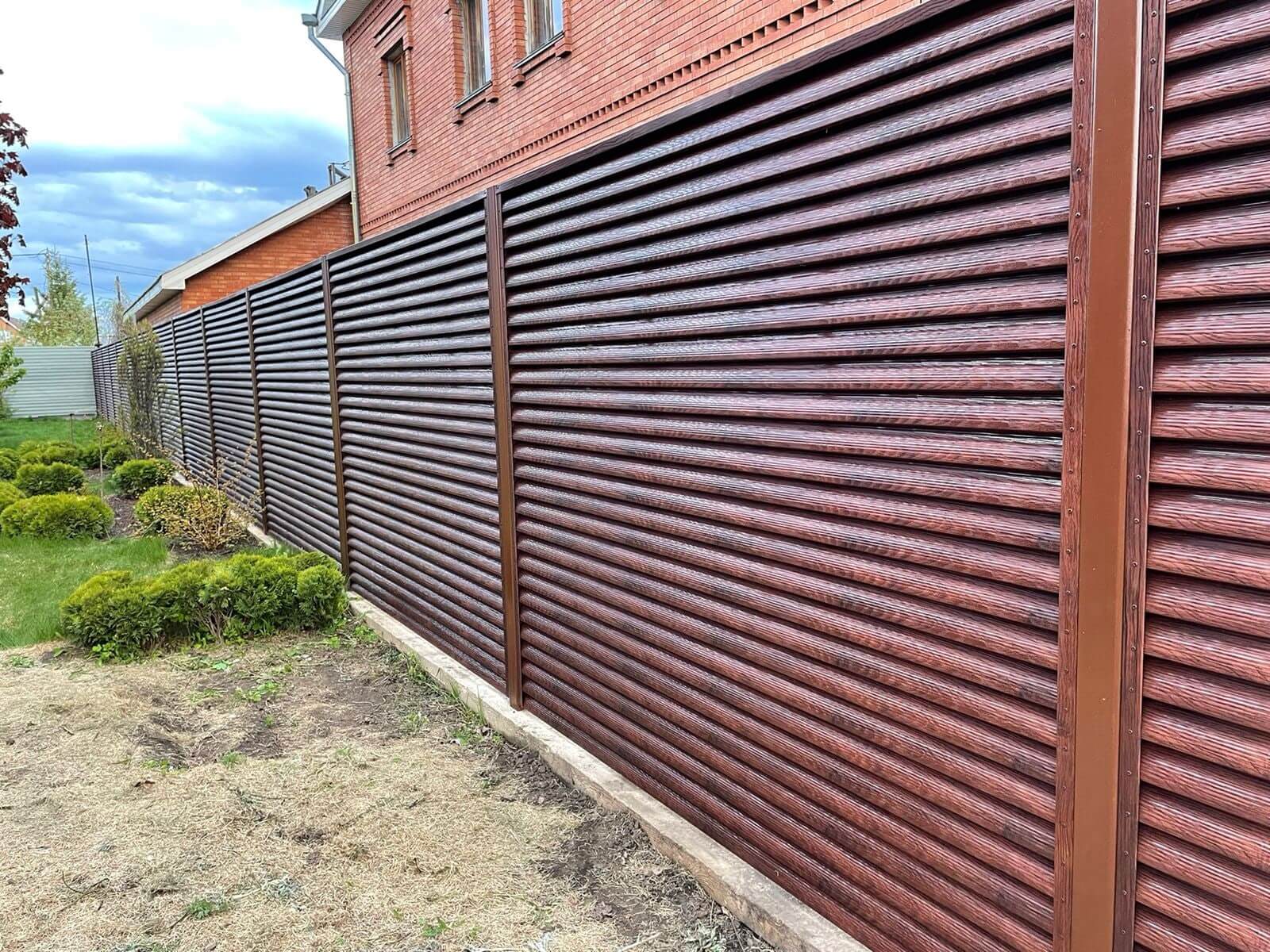Забор-жалюзи SteelArt Античный дуб 2-х сторонний фото1 в Новороссийске