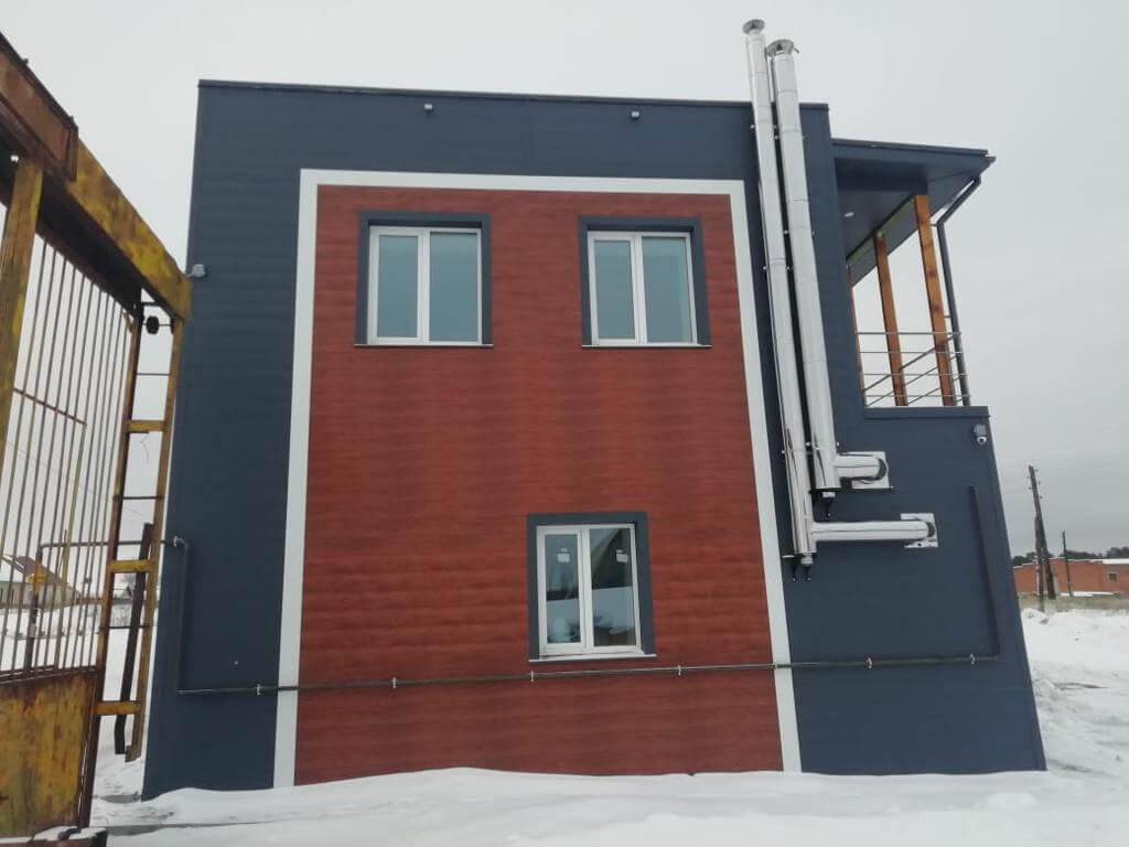 потолочно-стеновые панелеи RAL7024 серый Графит + Printech Темное дерево фото8 в Новороссийске