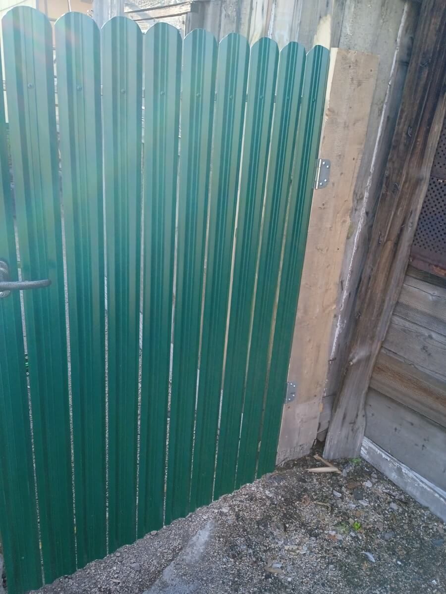 Калитка из штакетника ЭКО-М RAL6005/6005 Зеленый Мох двусторонний фото 1 в Новороссийске
