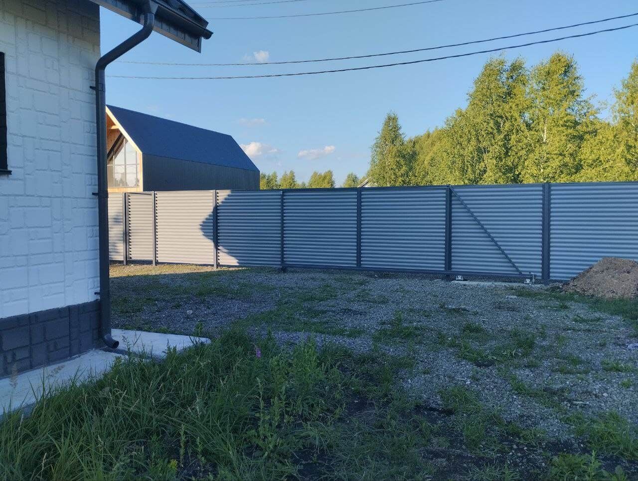 Забор из ламелей еврожалюзи 20м RAL7004 Серый фото 4 в Новороссийске