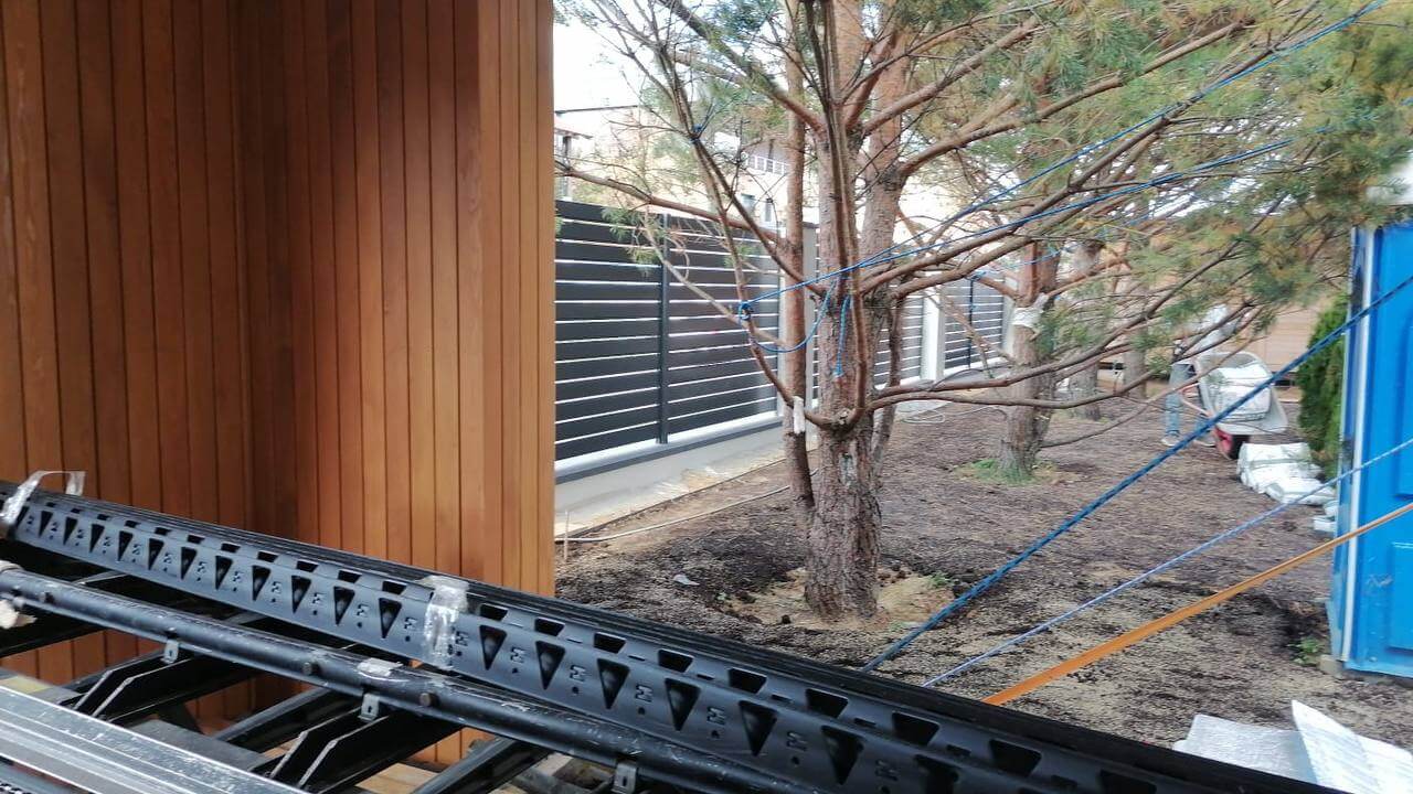 Забор-ранчо из металлопланкена 36м RAL7024 Серый Графит фото 2 в Новороссийске