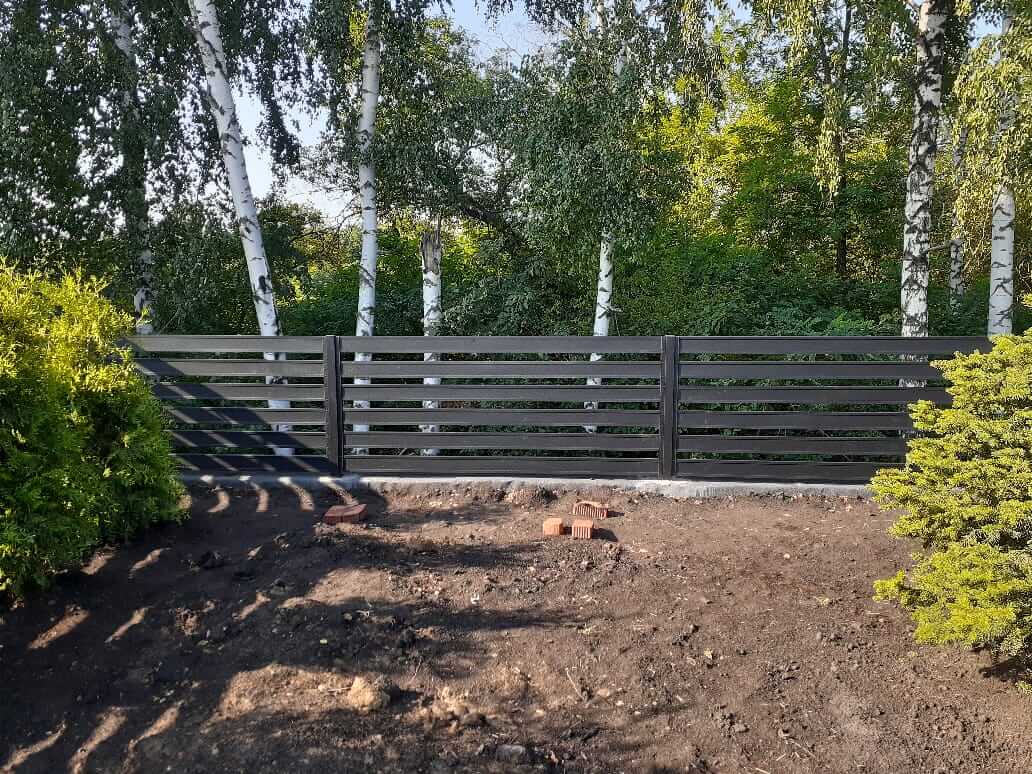 Забор-ранчо из металлопланкена 48м RAL9005 Черный МАТТЕ в Новороссийске