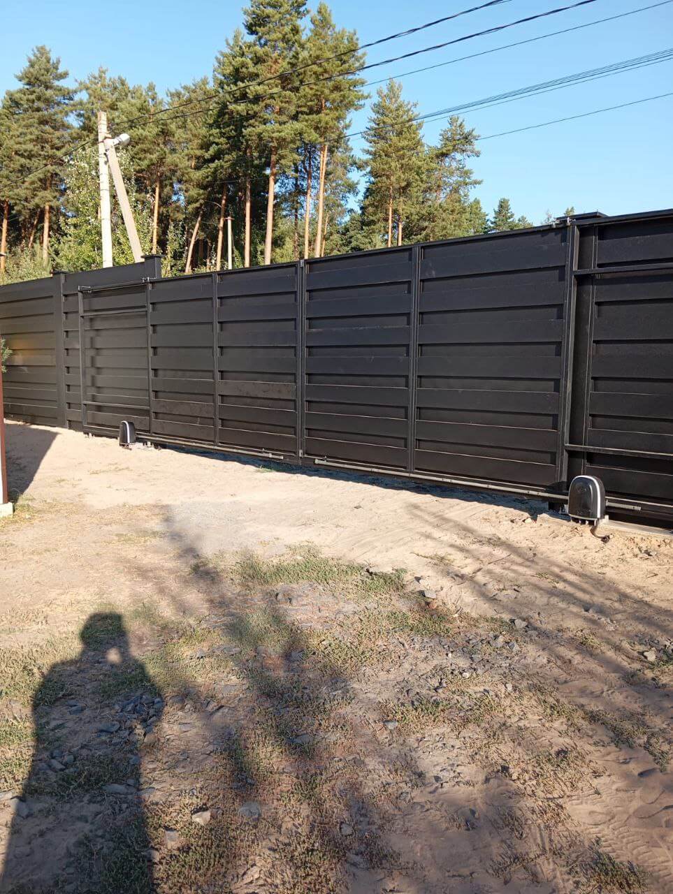 Забор-ранчо из металлопланкена 37м RAL9005 Черный МАТТЕ фото 1 в Новороссийске