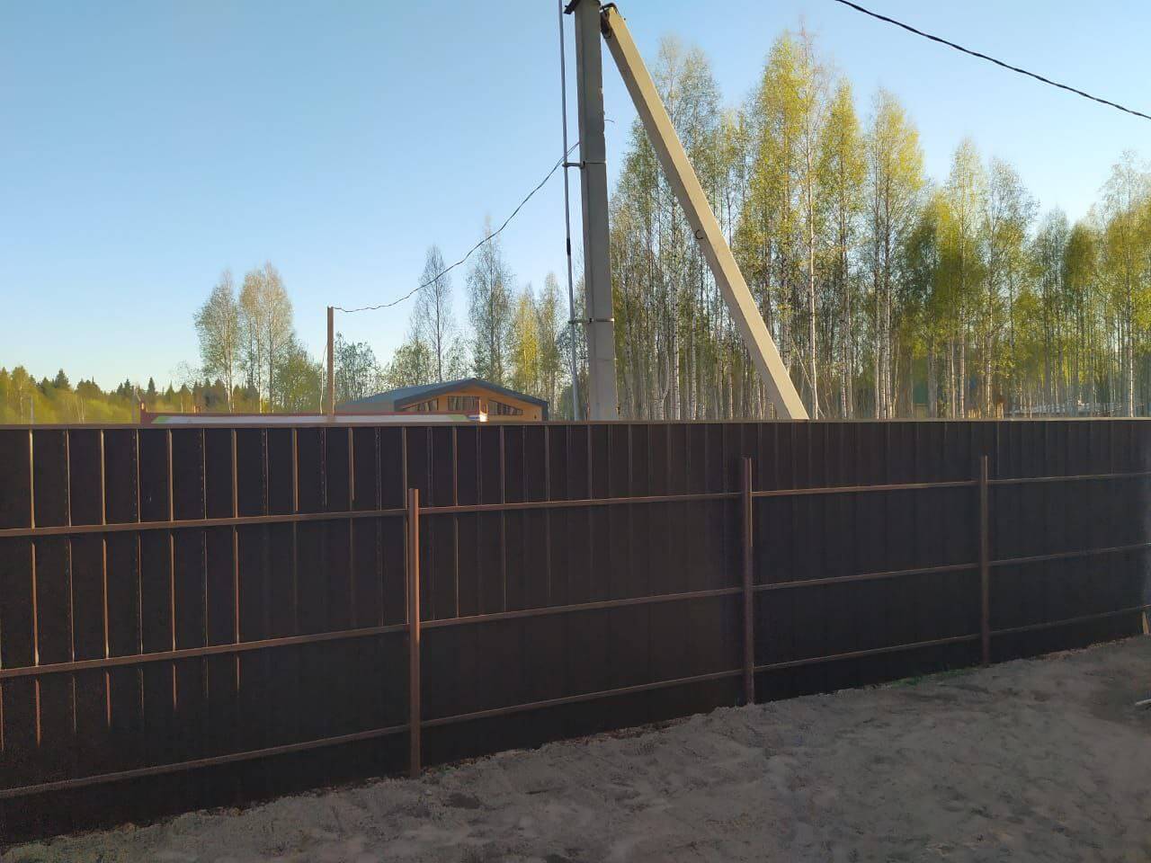 Забор из металлосайдинга ЕВРО-БРУС 25м Темный Каштан 3D Принтек фото 5 в Новороссийске