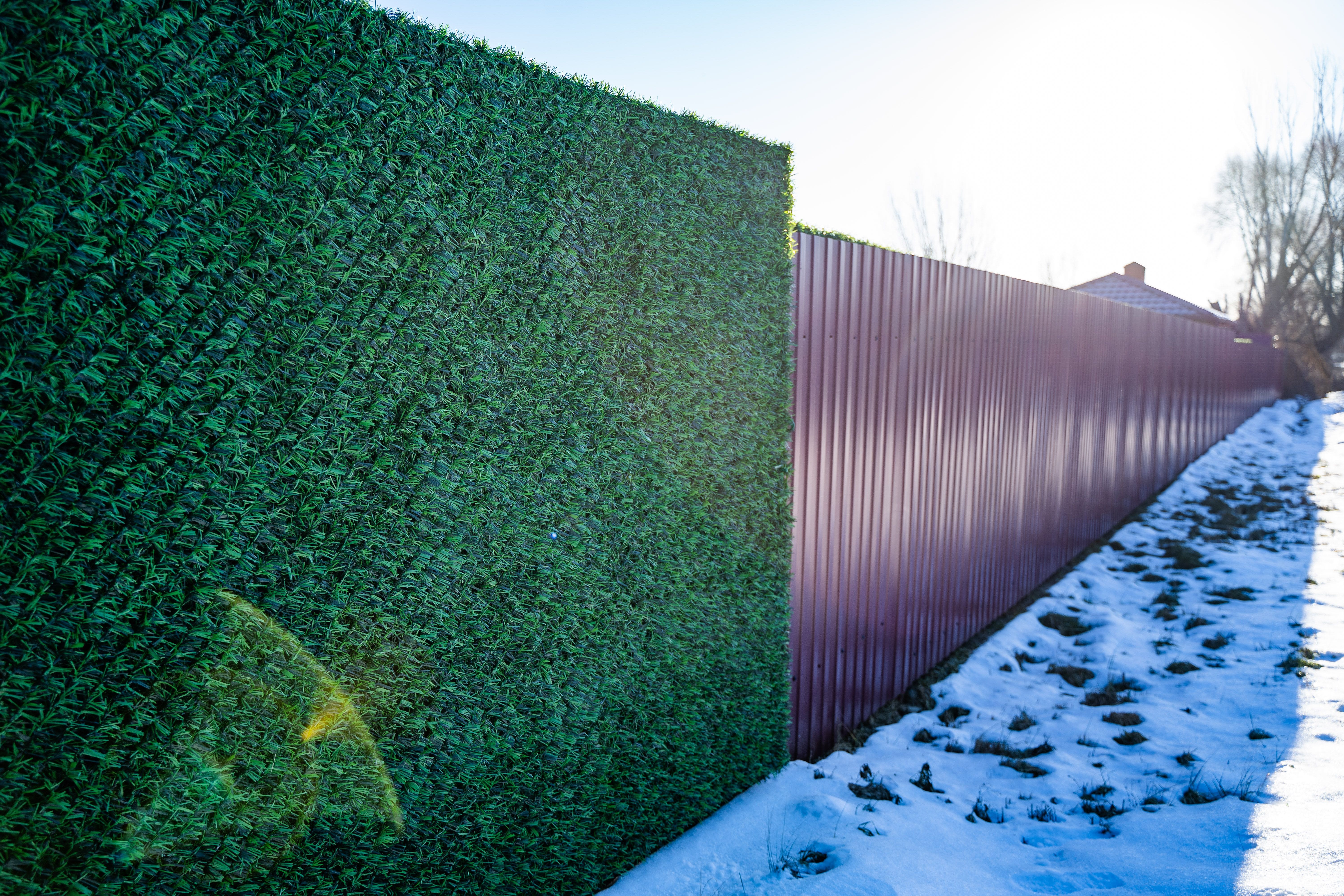 Вечнозеленый забор Grass Fence рулон 2м фото 11 в Новороссийске