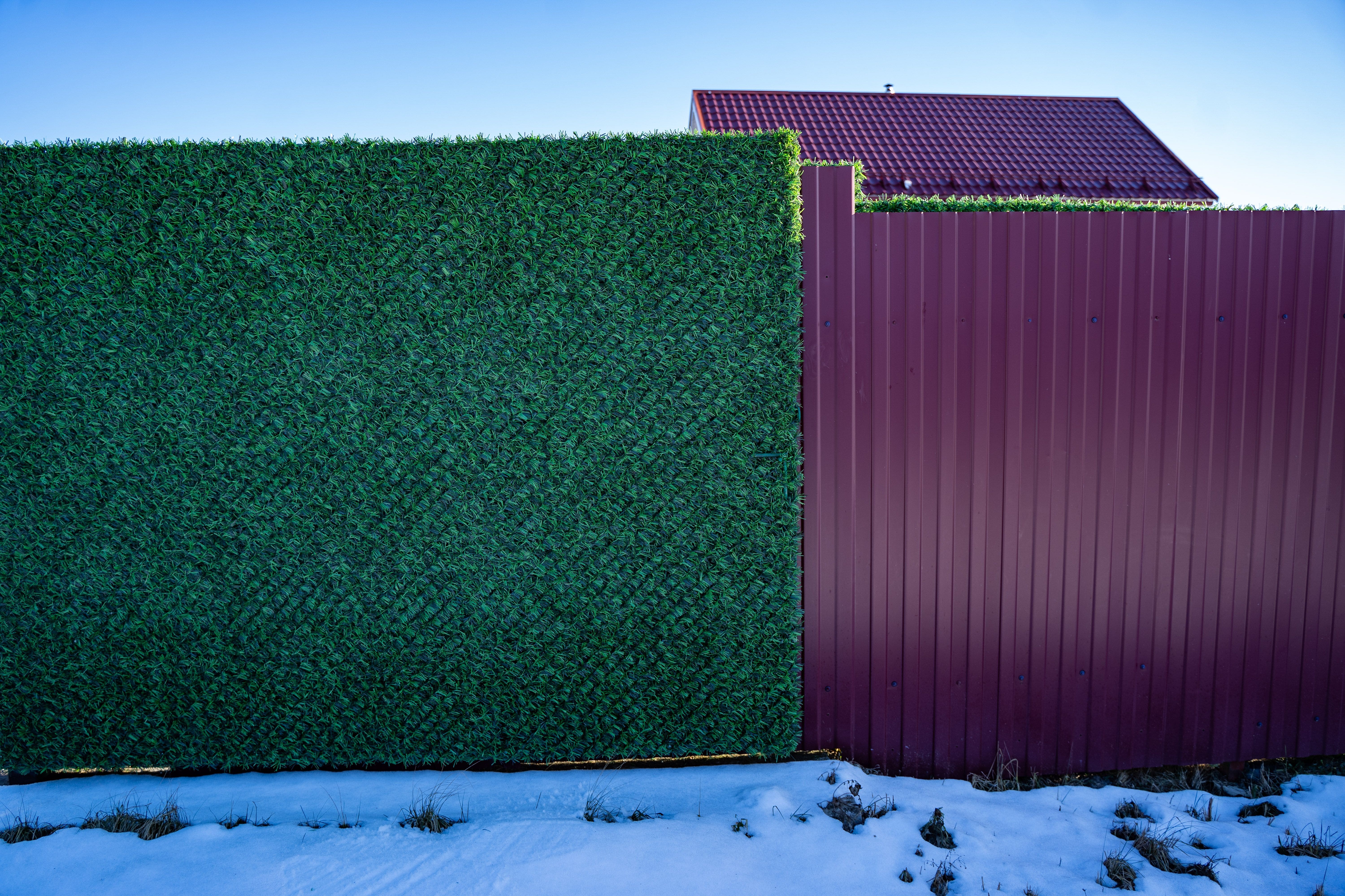 Вечнозеленый забор Grass Fence рулон 2м фото 2 в Новороссийске