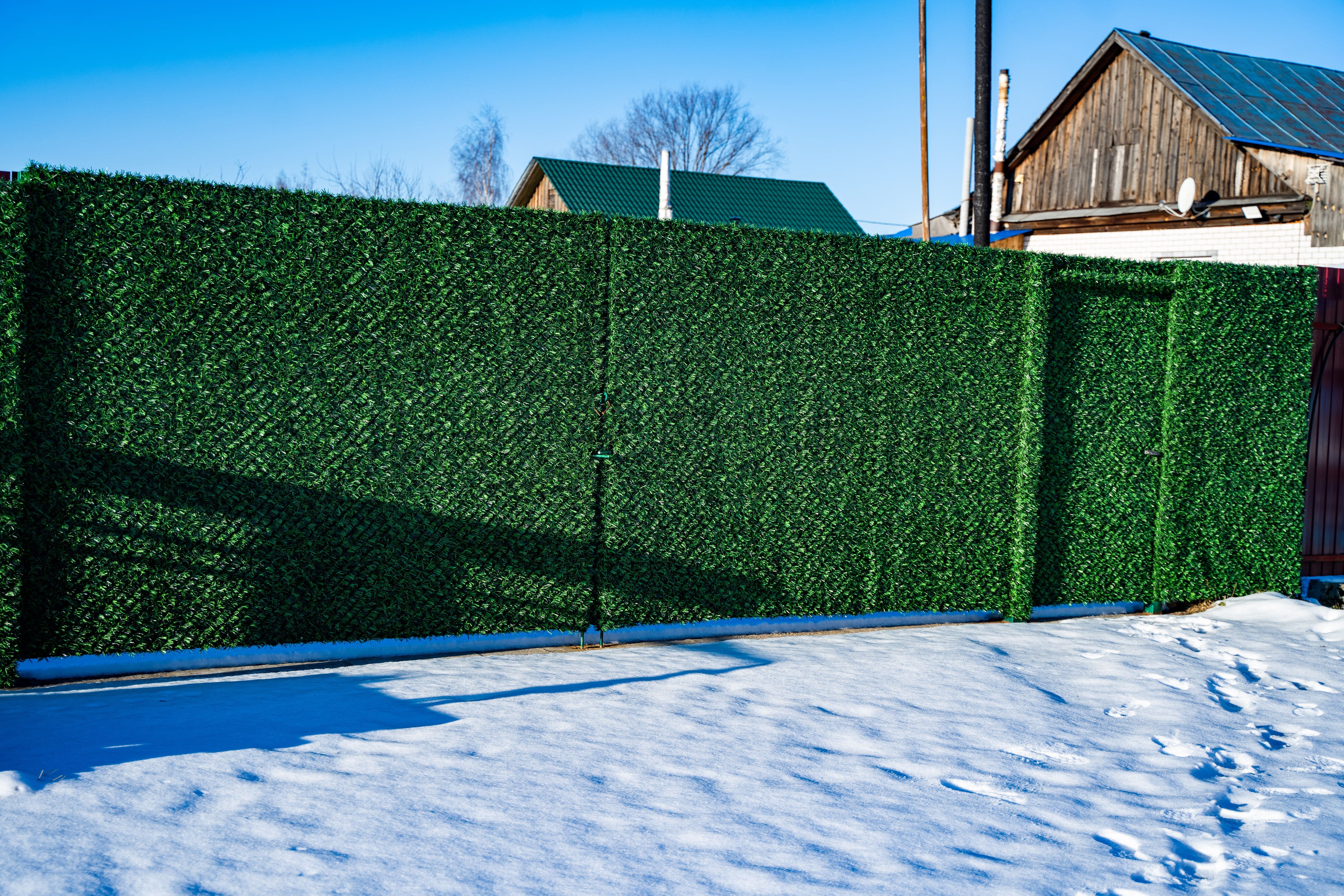 Вечнозеленый забор Grass Fence рулон 2м фото 4 в Новороссийске